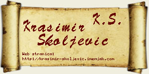 Krasimir Školjević vizit kartica
